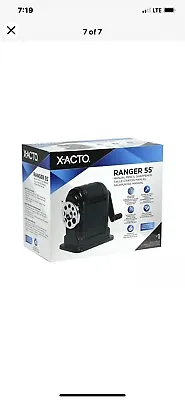 X-Acto Ranger 55 Classroom Manual Pencil Sharpener Black 1001 • $28