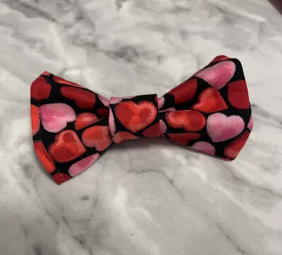£3.99 • Buy Red Valentine Heart Duggiebows Handmade Dog Bow Tie/Dickie