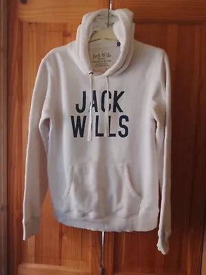 JACK WILLS Number 10 White Hoodie Size 12 • £5