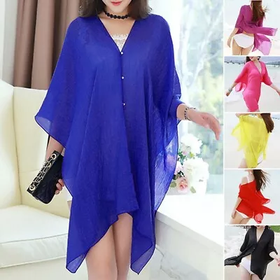 £5.29 • Buy Women Summer Sexy Beachwear Bikini Beach Dress Bikini Swimwear Cover Up  Sarong