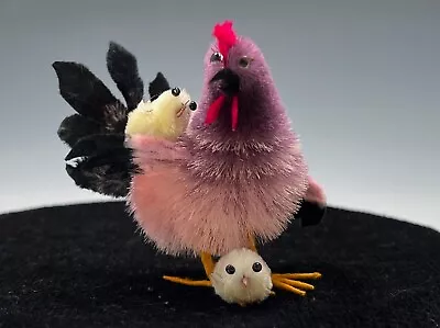 Vintage Chenille Easter Hen W./ Chicks Chickens New Old Stock  • $18.30