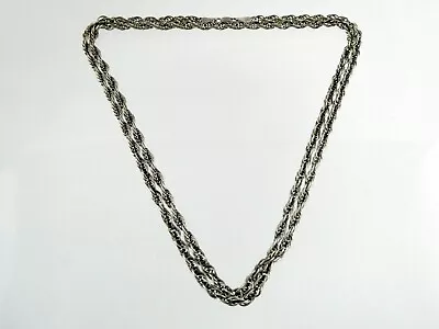 Milor Italy Sterling Silver Heavy Chain Necklace 925 36 Inch Length • $44