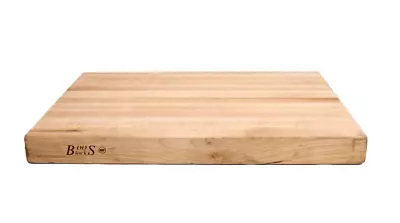 John Boos Maple Wood Edge Grain Reversible Cutting Board 20 X 15 X 1.5 Inches • $82