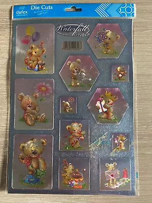 DUFEX Die Cuts Decoupage - Teddy Bears (240601) *** JOBLOT 20 PACKS **** • £9.99