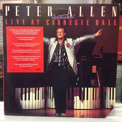 [SOUL/POP]~NM 2 DOUBLE LP~PETER ALLEN~Live At Carnegie Hall~[ 1985 A&M]~ • $11.99