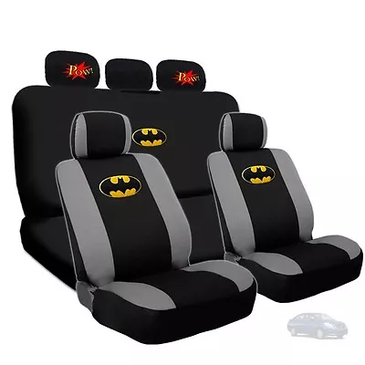 For Nissan Batman Seat Covers & Comic POW Headrest Car Truck Seat Covers Set  • $51.56