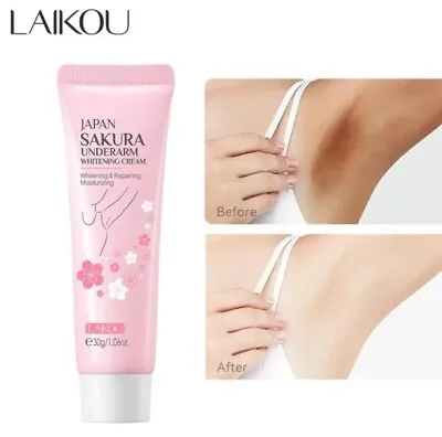 Japanese Sakura Underarm Brightening Cream 30g Reduce Melanin Hydrating • £3.99