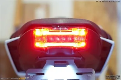 Fit 17-20 Yamaha FZ-09 MT-09 SEQUENTIAL Integrated Signal LED Tail Light SMOKED • $119.95