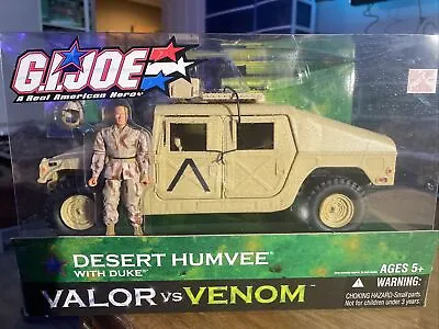G.I. Joe Valor Vs Venom Desert Humvee With Duke 2004 NIB • $125