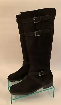 Gabor 52.777 Knee High Boots Black Nubuk Soft Women's 8 • $99.99