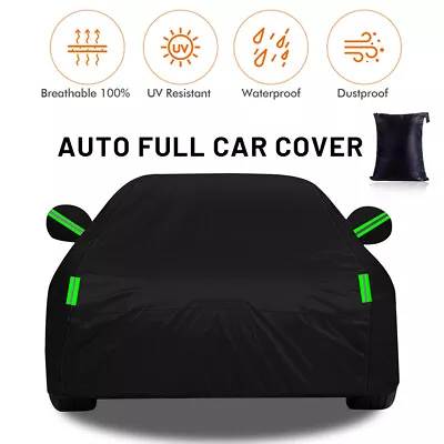 6-Layers Full Car Cover Waterproof All Weather Protection Anti-UV Cotton Lining • $30.89