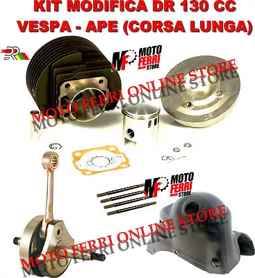 Set Modification Vespa Pk 50 XL Cylinder 130 Dr + Crankshaft Cone 20 Gaiter Pins • $441.04