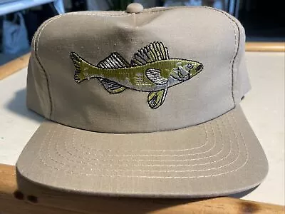 Vintage Fish Embroidered  Hat Adjustable Strapback Cap Trucker • $20
