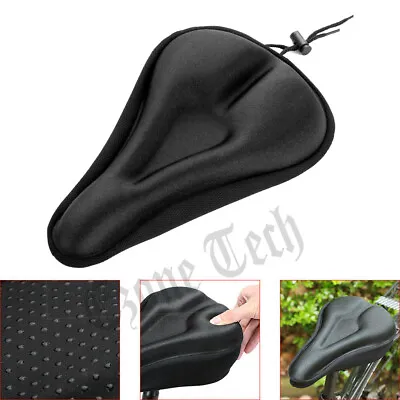 Bike Seat Cover Comfort Cushion Cover Soft Padded Mountain Bicycle Saddle Sports • $6.25