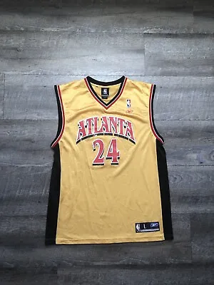 Vintage NBA Atlanta Hawks Marvin Williams #24 Reebok Jersey Large L • $25.99