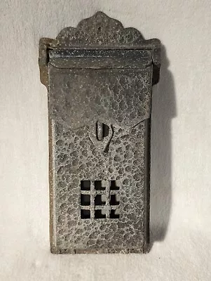 Vintage Cast Aluminum Wall Mount Lockable Letter Box Mailbox 13” X 6.25” • $54.95