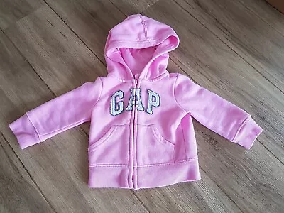GAP Pink Hoodie Size 6-12 Months - Good Worn Condition  • £3.99
