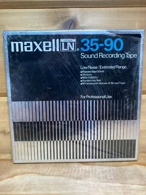 Maxell  LN 35-90   Reel To Reel    96 Minutes   Tape    1800 Feet    7    SEALED • $22.50