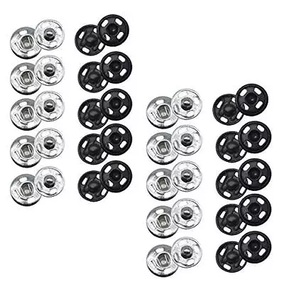 Press Buttons Sew On Snap Buttons Metal Snap Fastener Buttons Press Button Fo... • $16.13