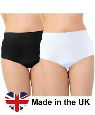 Waterproof Incontinence Unisex Briefs Black Or White Small To XXXl • £8.21