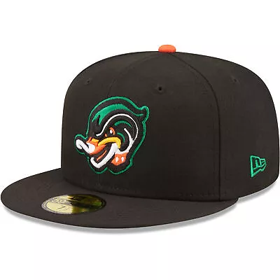 Men's New Era Black Down East Wood Ducks Authentic Collection 59FIFTY Fitted Hat • $39.99