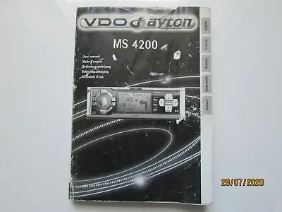 VDO Dayton MS 4200 User Manual • £3.40