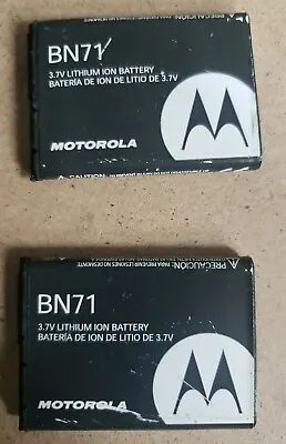 LOT 2pcs OEM Motorola Battery BN71 1170 MAh For BARRAGE V860/Debut I856 • $10.90