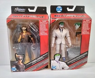 2 X DC Comics Multiverse KING SHARK Figures THE JOKER & HAWKMAN (2016 Mattel) • $39.95