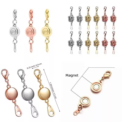 Strong Magnetic Lobster Clasps Jewelry Necklace Converter Extender Hook Closures • $4.39