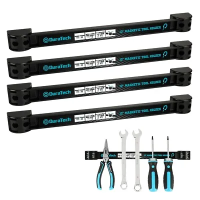 DURATECH 12  Magnetic Tool Holder Strip 4 Pack Heavy Duty Magnetic Tool Bar Sets • $26.99