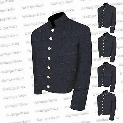 US CS Civil War Richmond Gey Shell Jacket With All Color PIPING Trim All Sizes ! • $83