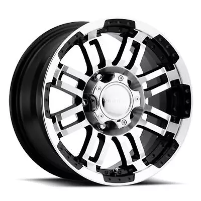 Vision Wheel 375H7873GBMF25 Single Black W/ Machined Face 375 Warrior 17X8.5 Rim • $168.54