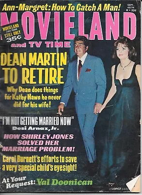 MOVIELAND September 1971 VINTAGE GOSSIP MAGAZINE Dean Martin Carol Burnett • $3.99