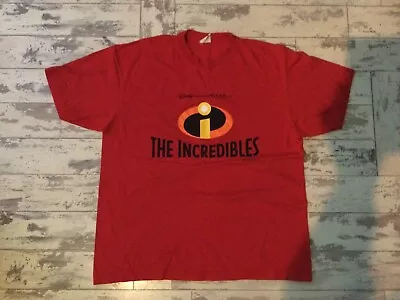 The Incredibles T Shirt On DVD Now  - Red - Large. Disney Pixar Films • £12