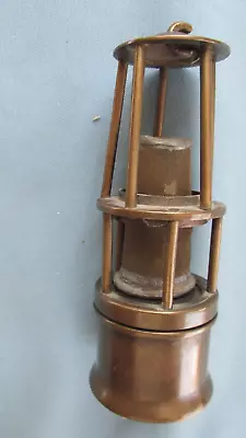 Miniature Brass Davey Styll Underground Miners Safety Lamp Souvenir-4.50  Tall • $9.99