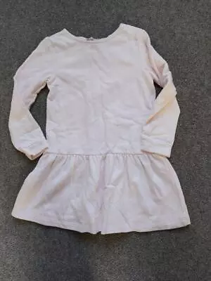 Girls *lili Gaufrette*  Light Pink/gold Dress Sweatshirt Material  6 Years • £9.99