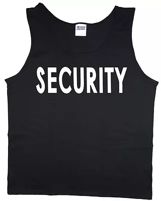 Men's Tank Top Security Bouncer Staff Event T-shirt Sleeveless Tee • $12.95