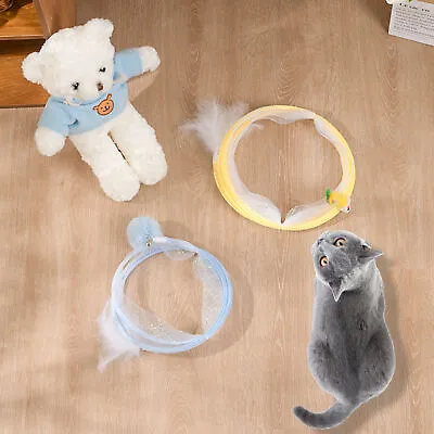 $16.95 • Buy Cat Tunnel Pet Interactive Puppy Tube Kitten Play Hides Collapsible Pet Toy