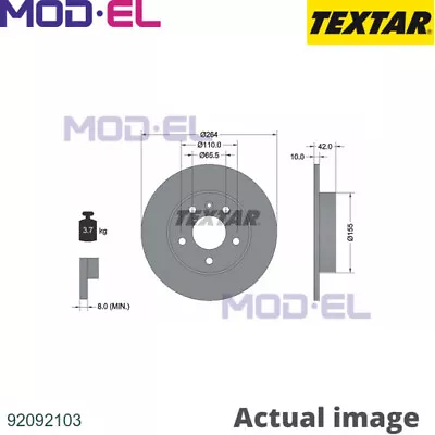 BRAKE DISC FOR OPEL MERIVA/MPV ASTRA/H/G/Hatchback/Van/GTC/Delvan/Convertible   • £82.54