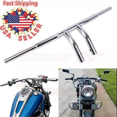 8  Rise T-Bars 1  Handlebar Drag Bar For Harley Dyna Sportster Softail Chopper • $93.95