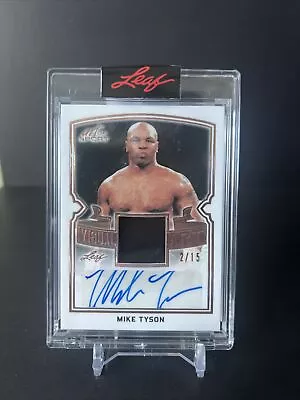 2021 Leaf Art Of Sport Mike Tyson Used Trunks Auto 2/15 • $365.80