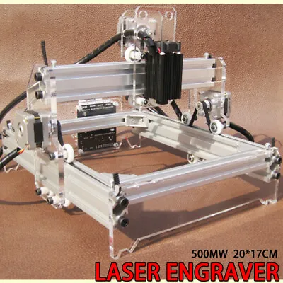 3 Axis 20x17cm USB CNC Laser Engraver Marking Machine Mini Wood Cutter DIY 500mW • £132.24