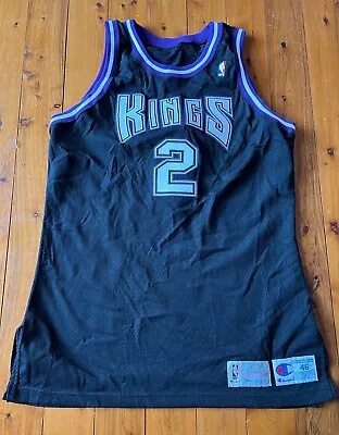 Champion Mitch Richmond Sacramento Kings Jersey 46 NBA Pro Cut • $2573.60