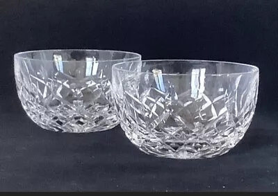 Set Of 2 Waterford Crystal Lismore Finger Bowls 3 7/8  Small Dessert Sherbet NEW • $19.99