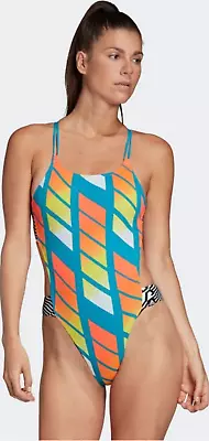 £27 • Buy Adidas Womens Pro Tokyo Watch My Back Swimsuit Swimming Costume - Fj4434 - Uk 36