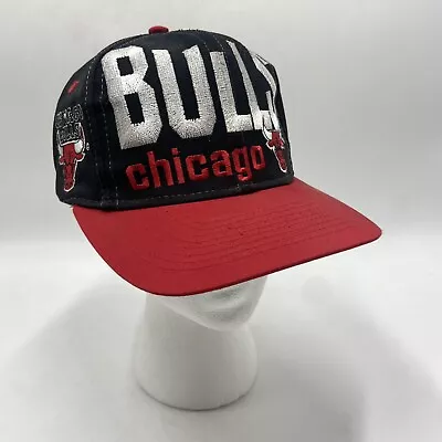 Vintage Logo 7 Chicago Bulls NBA 1990s Snapback Hat Cap • $39.95