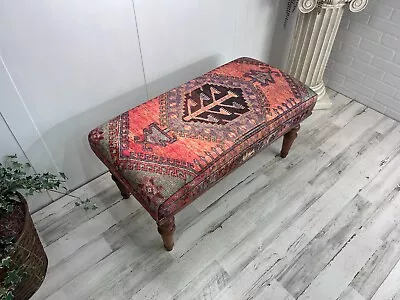 Ottoman Piano Handmade Colorful Window Wooden Farmhouse Bench For Bedroom • $260