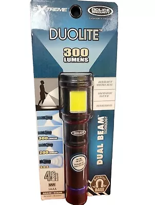 Police Security Dual Beam Multi-Purpose 300 Lumen Flashlight Work Site Light • $5.99