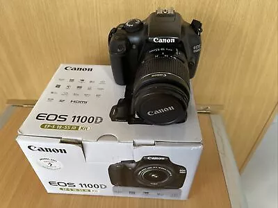 Canon EOS 1100D 12.0MP Digital SLR Camera - Black (Kit W/ EF-S 18-55mm DC III... • £153