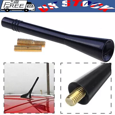 Car Aerial Bee Sting Mast Antenna Ariel Arial Radio Stubby Roof Screw Part Black • £3.79